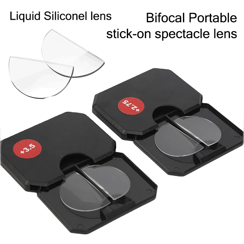 Stick-On Reusable Bifocal Reading Lens Inserts For Prescription & Sunglasses - Image 2