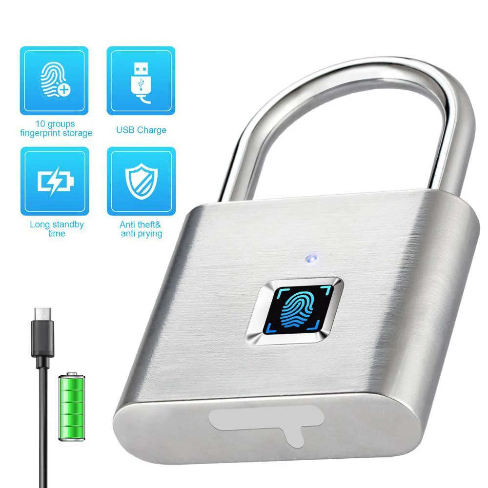 SmartLock™ Fingerprint Keyless USB Rechargeable Lock - Image 5