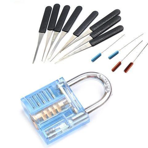 (Hobby-KIT) Transparent Padlock + Hobby Picks Set - Image 2