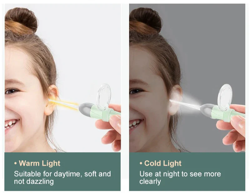 Extra-Safe Family Ear Cleaning Kit with LED Light, Magnifier, Tweezers & Multiple Spoon Heads - Image 3