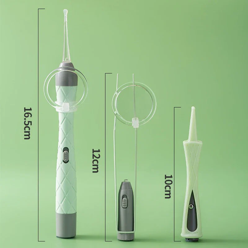 Extra-Safe Family Ear Cleaning Kit with LED Light, Magnifier, Tweezers & Multiple Spoon Heads - Image 4