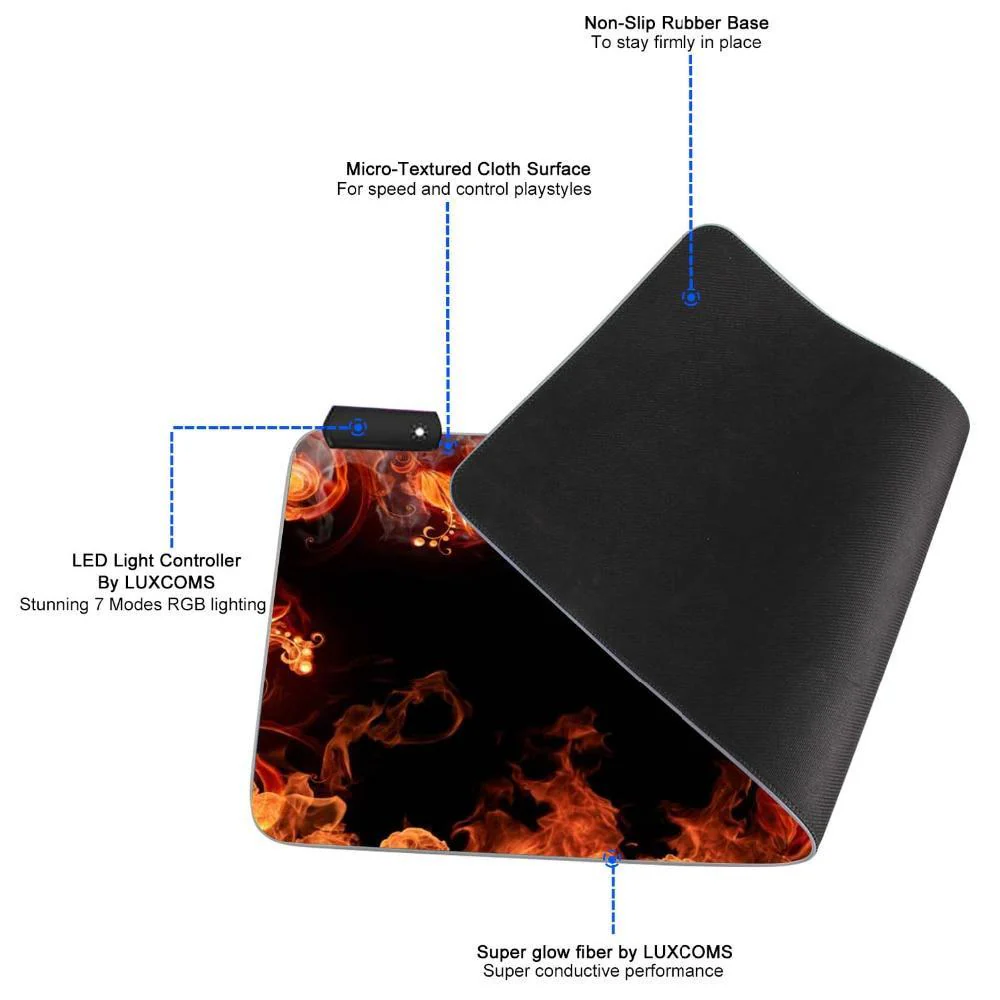Super-Glow LED Anti-Slip Large Gaming Pad - Image 8