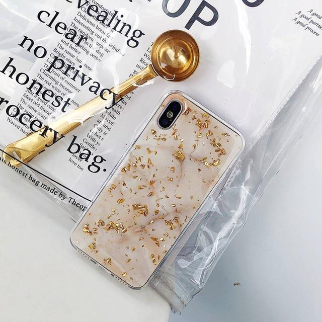 Luxury Marble and Gold Design Case for iPhone - Image 4