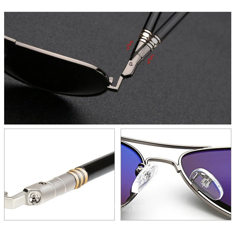 Vintage Polarized Pilot Sunglasses - Image 16