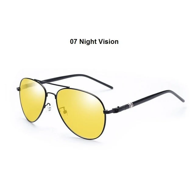 Vintage Polarized Pilot Sunglasses - Image 3