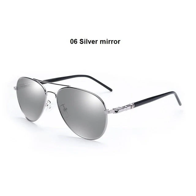 Vintage Polarized Pilot Sunglasses - Image 4