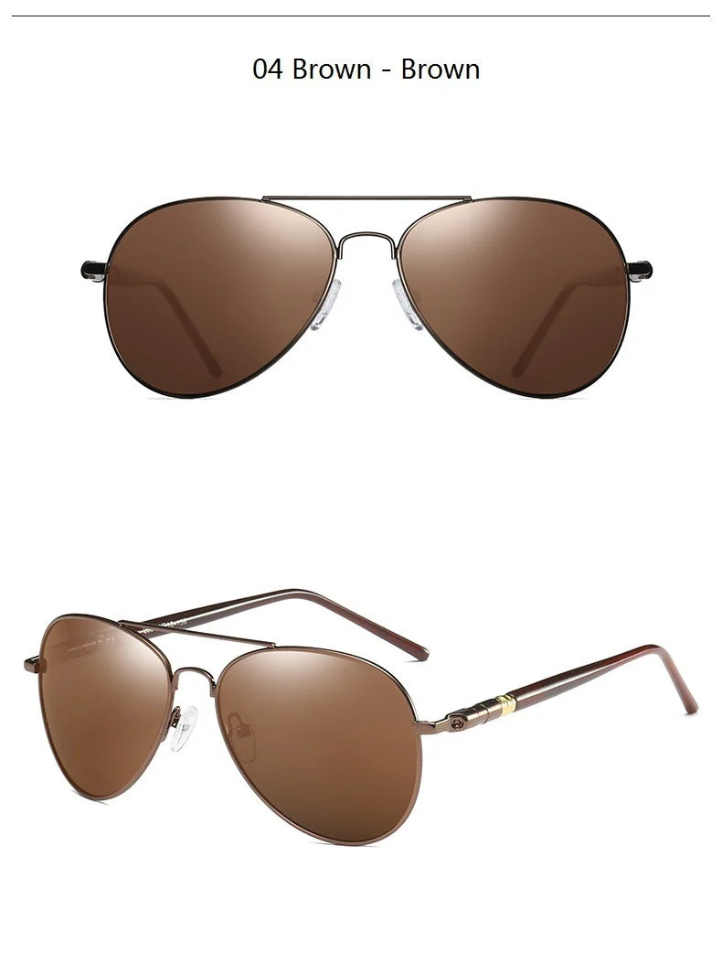 Vintage Polarized Pilot Sunglasses - Image 5