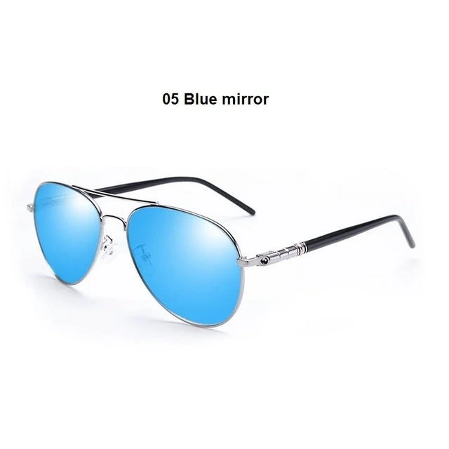 Vintage Polarized Pilot Sunglasses - Image 6