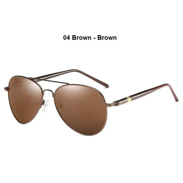 Vintage Polarized Pilot Sunglasses - Image 7
