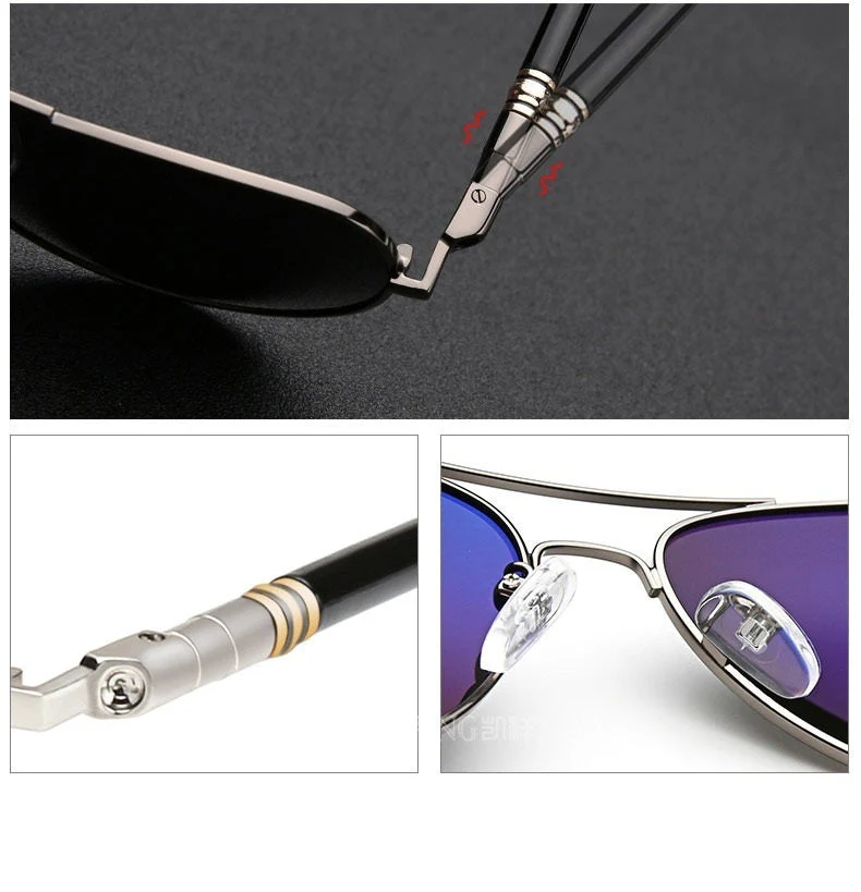 Vintage Polarized Pilot Sunglasses - Image 8