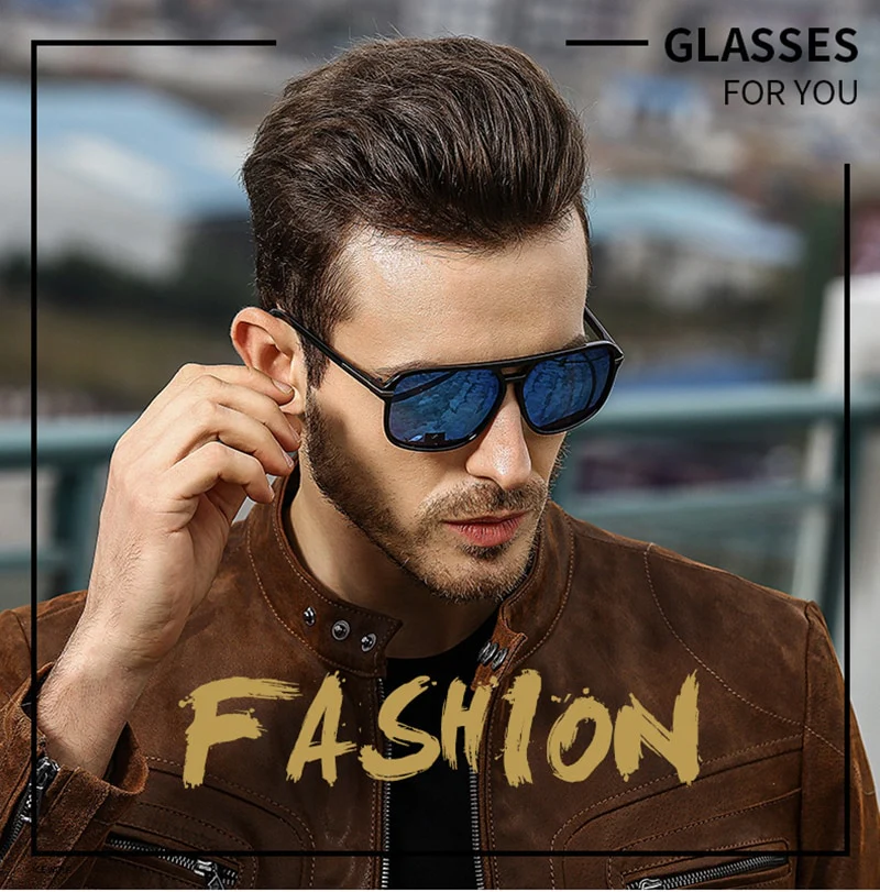 Vintage Squared Polarized Sunglasses - Image 10