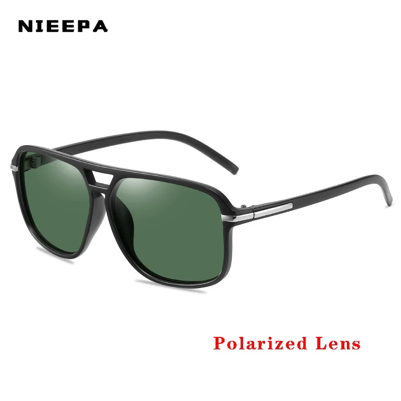 Vintage Squared Polarized Sunglasses - Image 4
