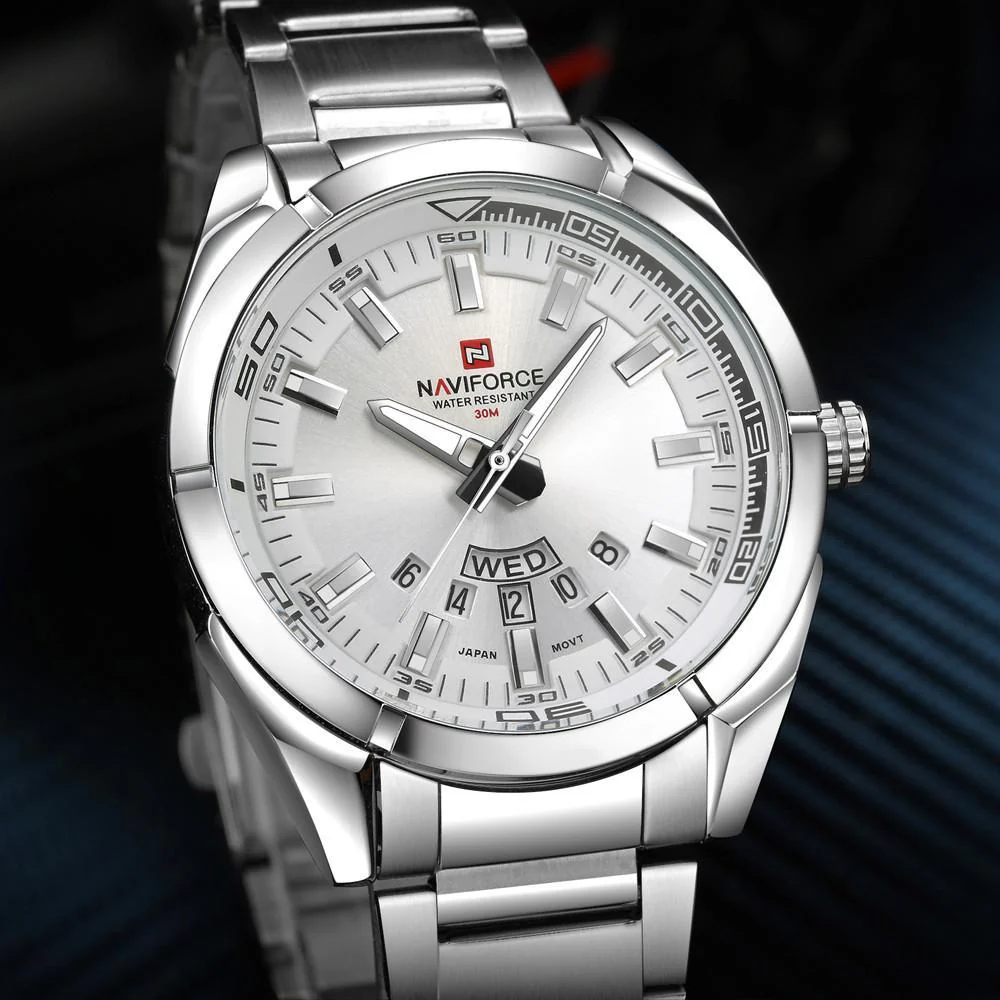 Luxury  Stainless Steel Army Wrist Watch - Image 4