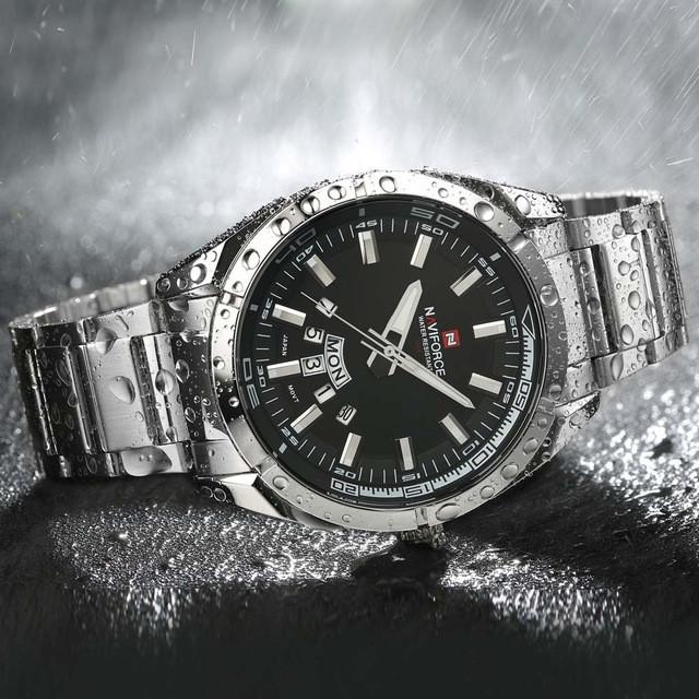Luxury  Stainless Steel Army Wrist Watch - Image 5