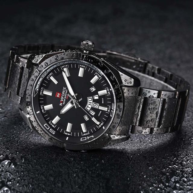 Luxury  Stainless Steel Army Wrist Watch - Image 6