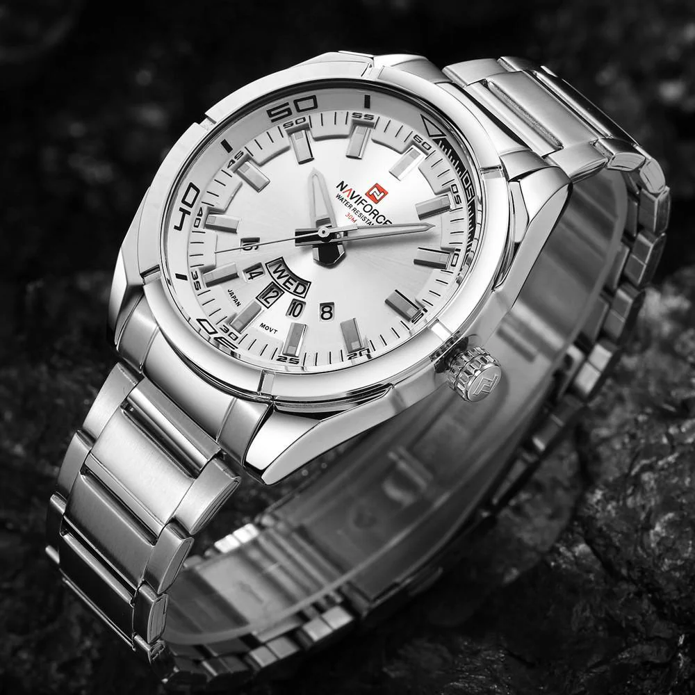 Luxury  Stainless Steel Army Wrist Watch - Image 8