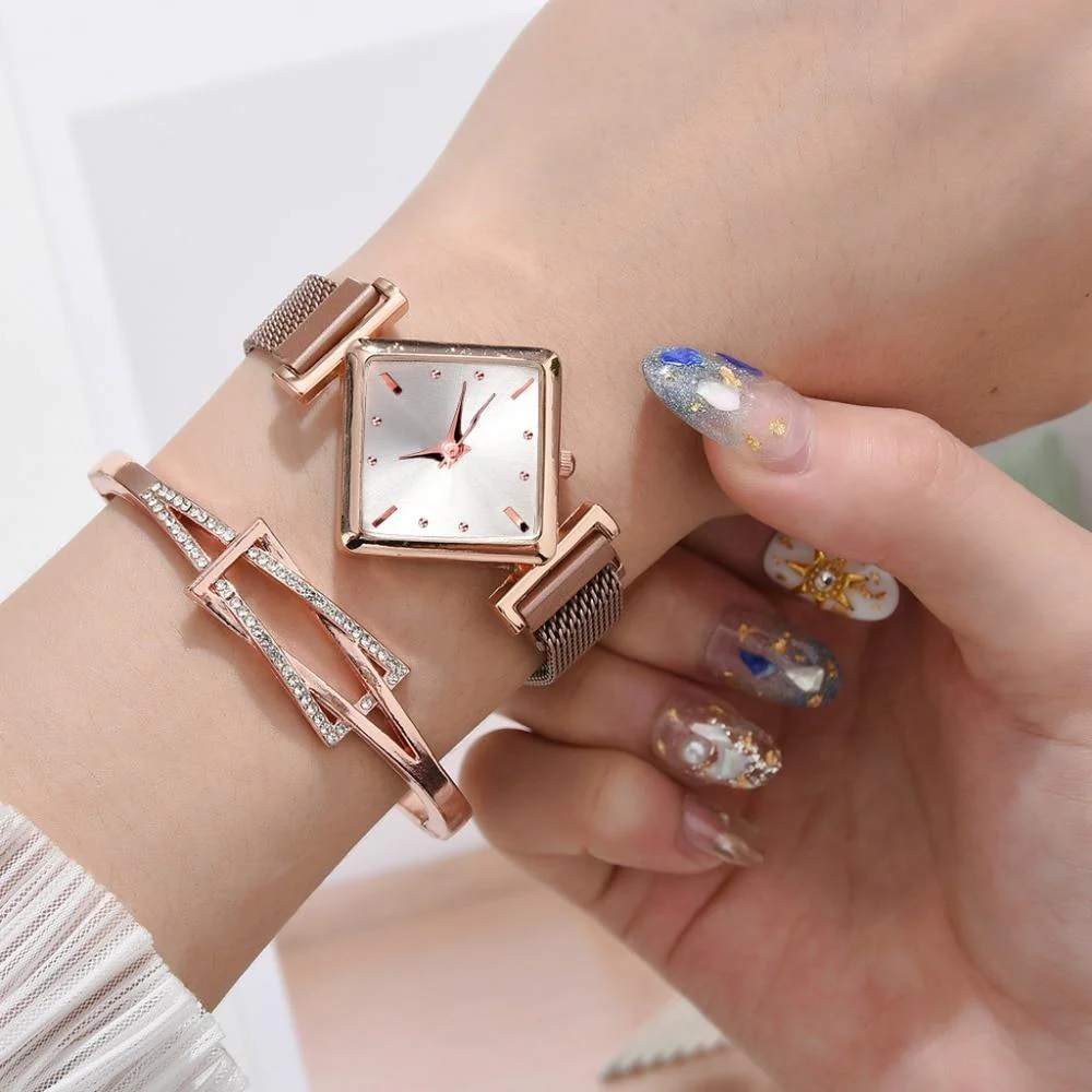 Luxury Women's Square Diamond Watch - Image 19