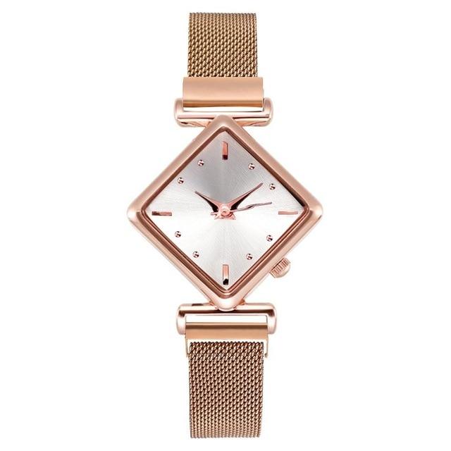 Luxury Women's Square Diamond Watch - Image 2
