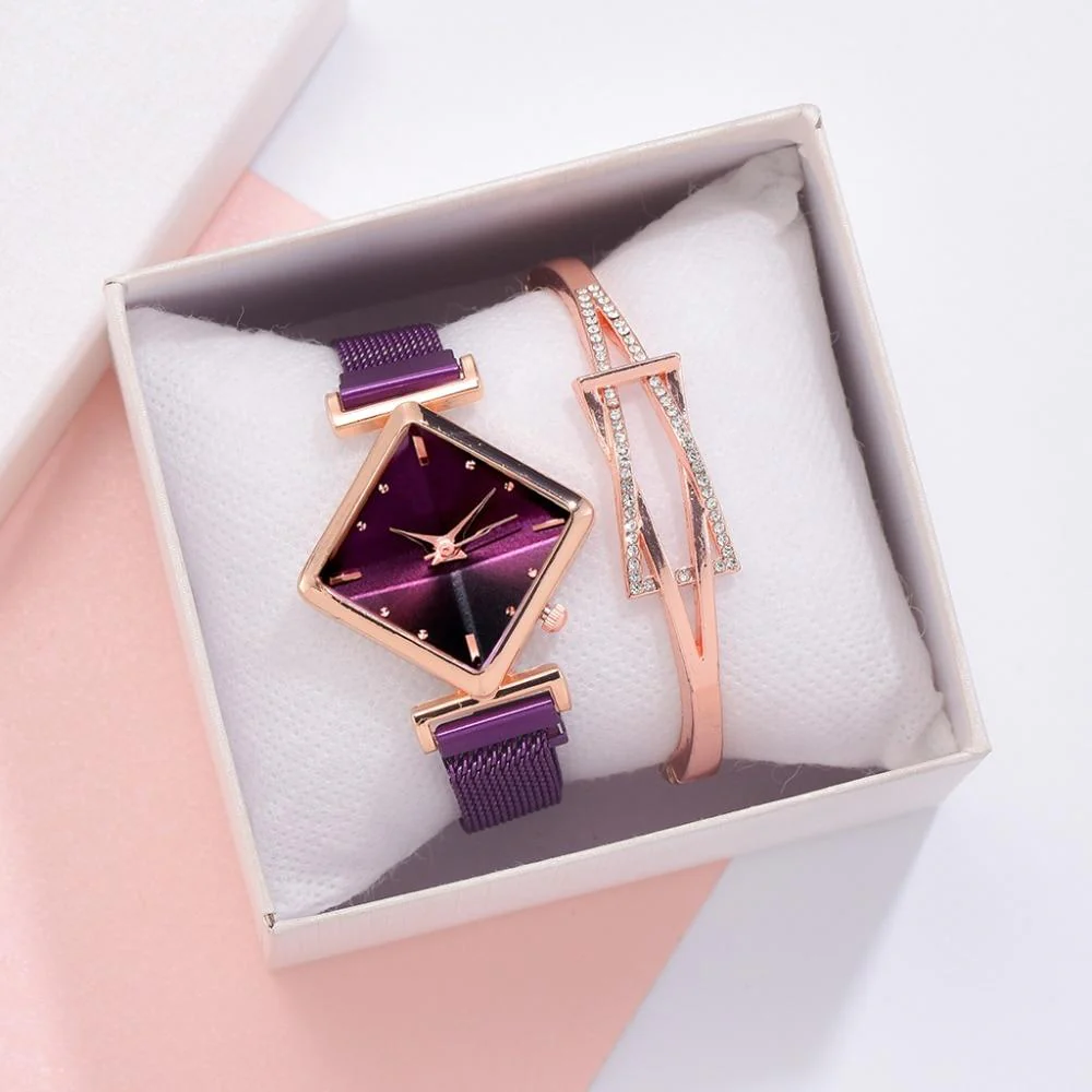 Luxury Women's Square Diamond Watch - Image 20