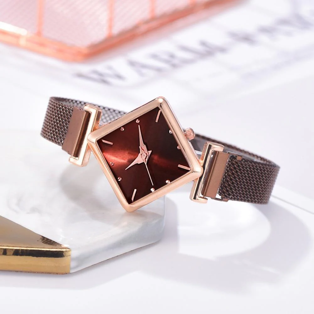 Luxury Women's Square Diamond Watch - Image 21