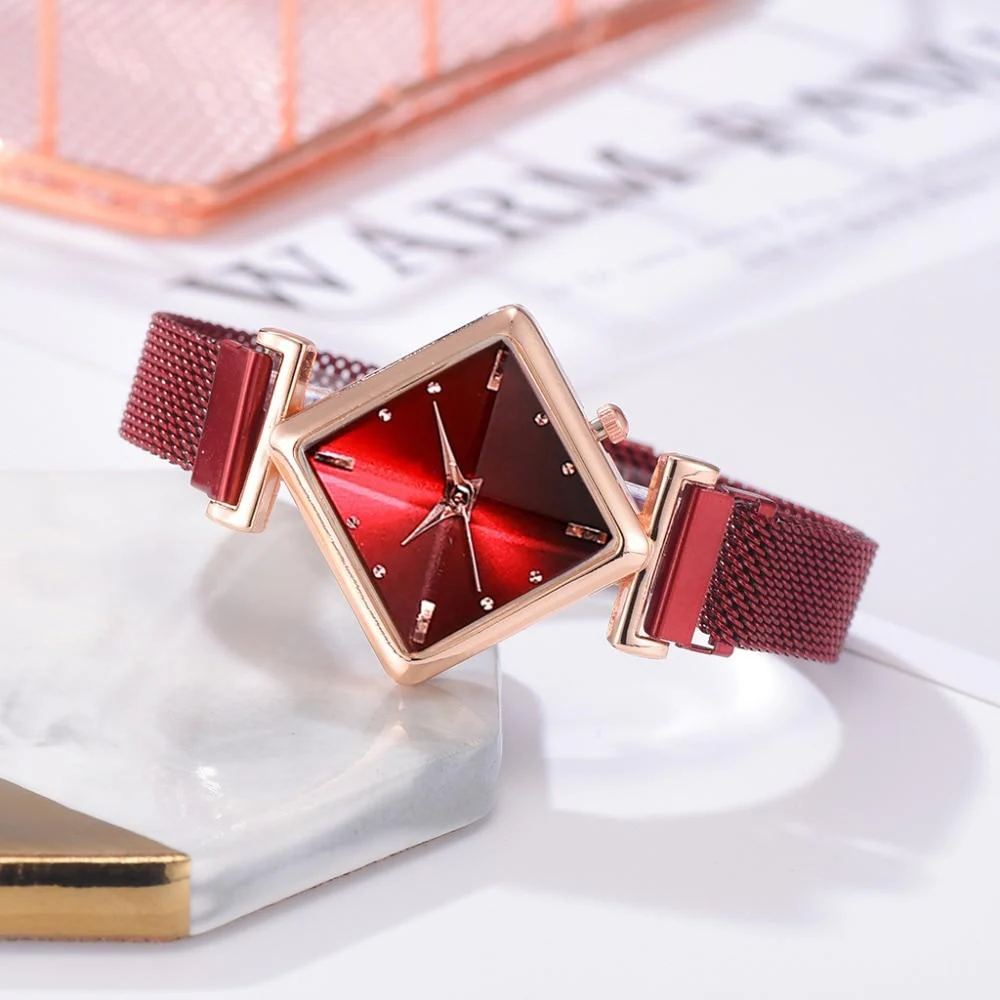 Luxury Women's Square Diamond Watch - Image 23