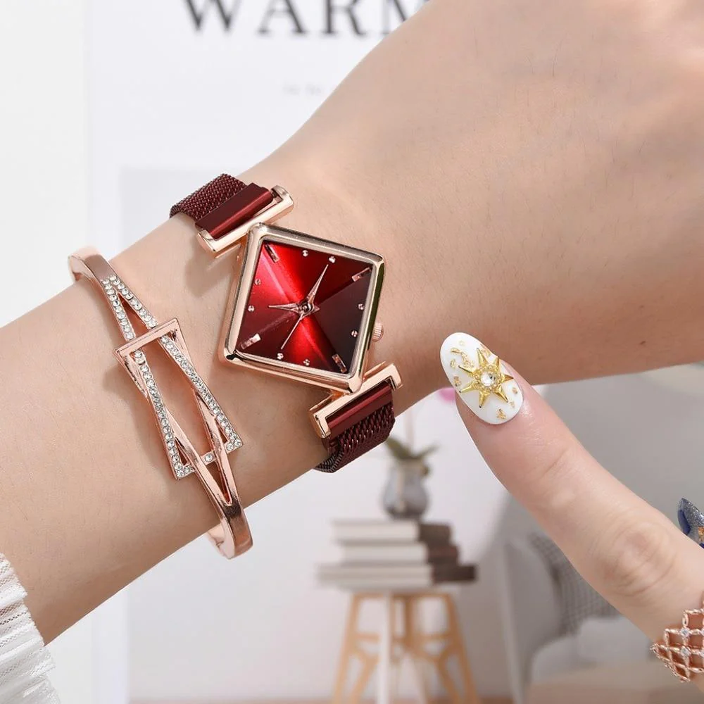 Luxury Women's Square Diamond Watch - Image 24