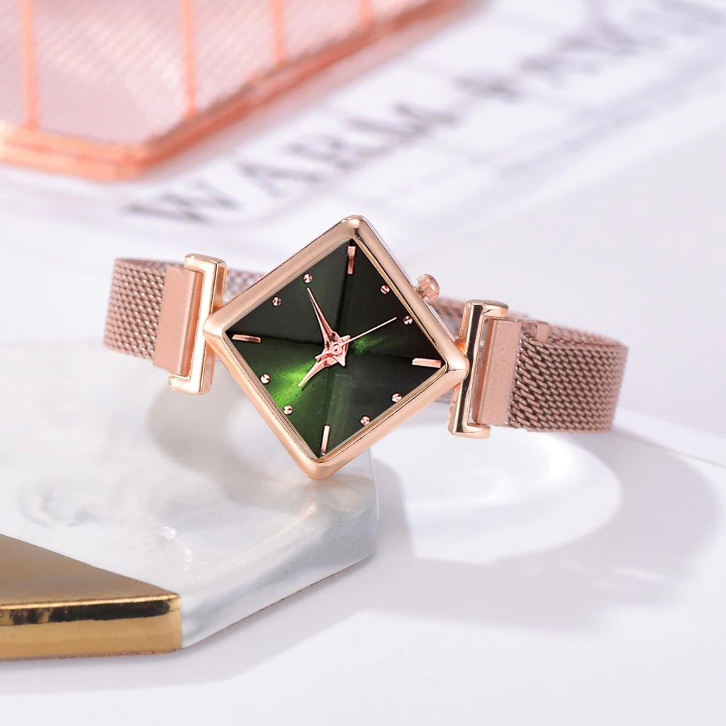 Luxury Women's Square Diamond Watch - Image 25