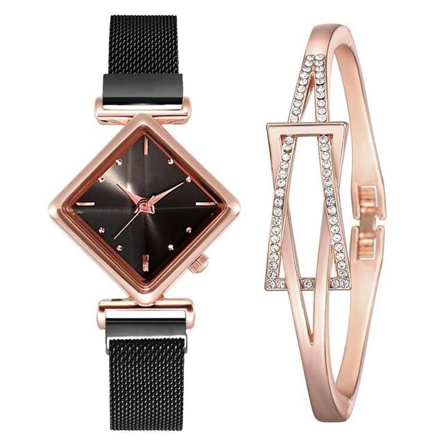 Luxury Women's Square Diamond Watch - Image 28