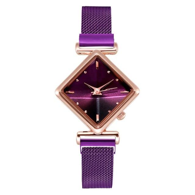 Luxury Women's Square Diamond Watch - Image 3