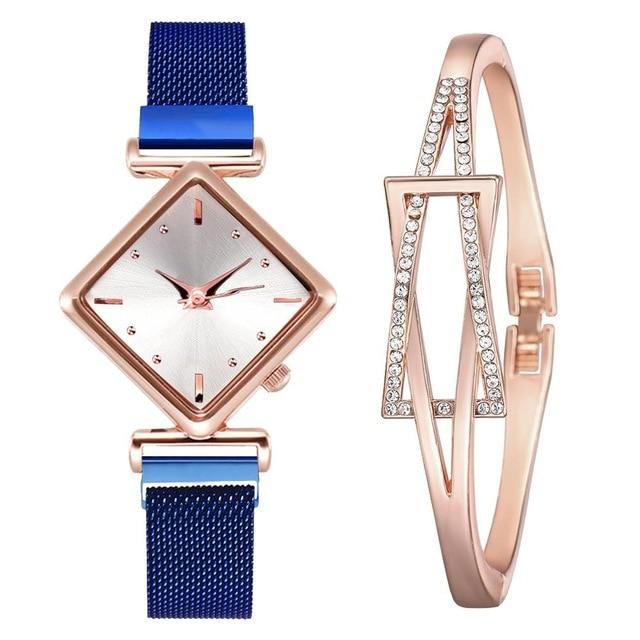 Luxury Women's Square Diamond Watch - Image 30
