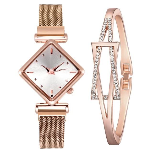 Luxury Women's Square Diamond Watch - Image 33