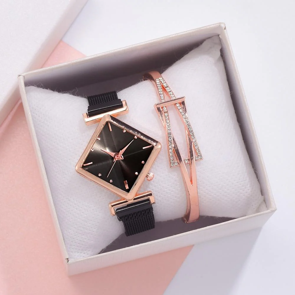 Luxury Women's Square Diamond Watch - Image 34