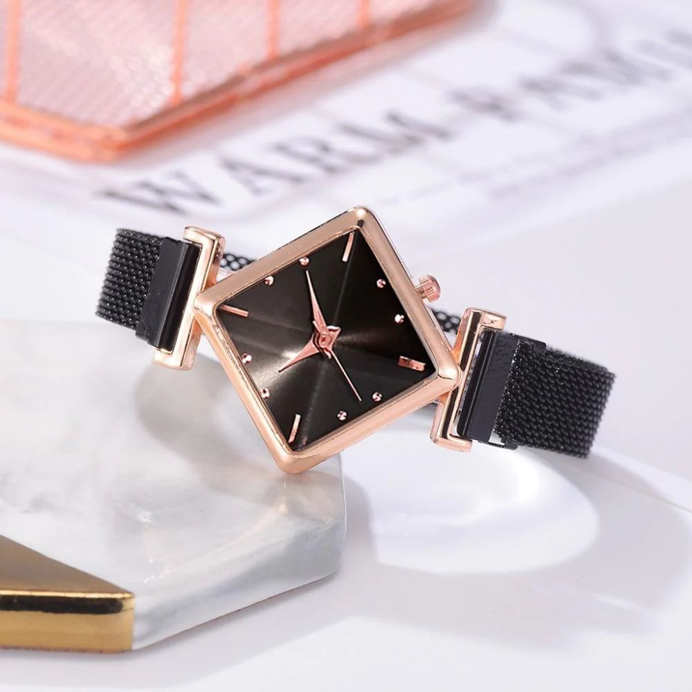 Luxury Women's Square Diamond Watch - Image 37