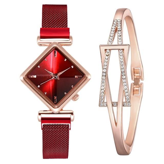 Luxury Women's Square Diamond Watch - Image 39