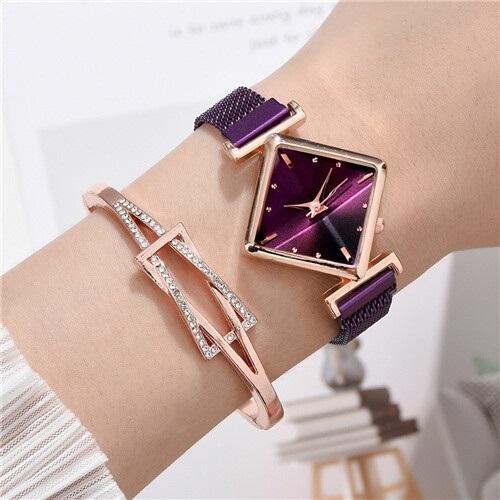 Luxury Women's Square Diamond Watch - Image 40