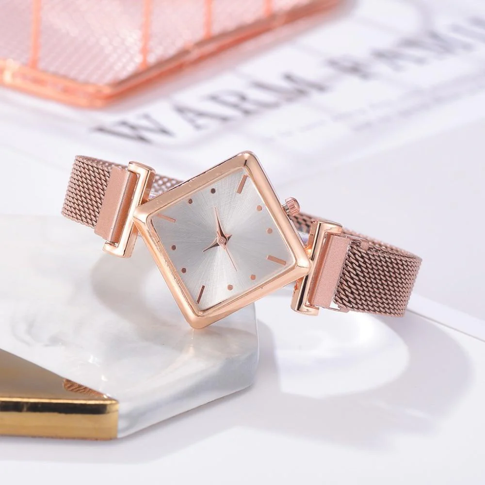 Luxury Women's Square Diamond Watch - Image 5