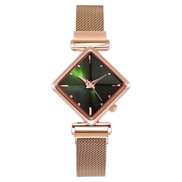 Luxury Women's Square Diamond Watch - Image 9