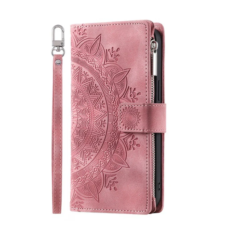 Full Screen Protection Deluxe Zipper Wallet Case with Foldable Kickstand for iPhone - Image 10