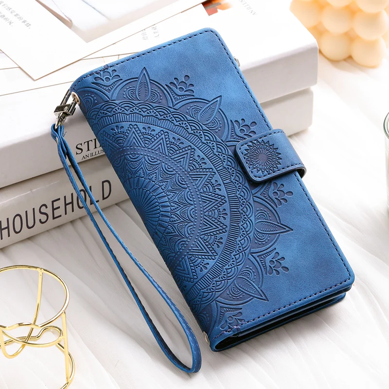 Full Screen Protection Deluxe Zipper Wallet Case with Foldable Kickstand for iPhone - Image 20