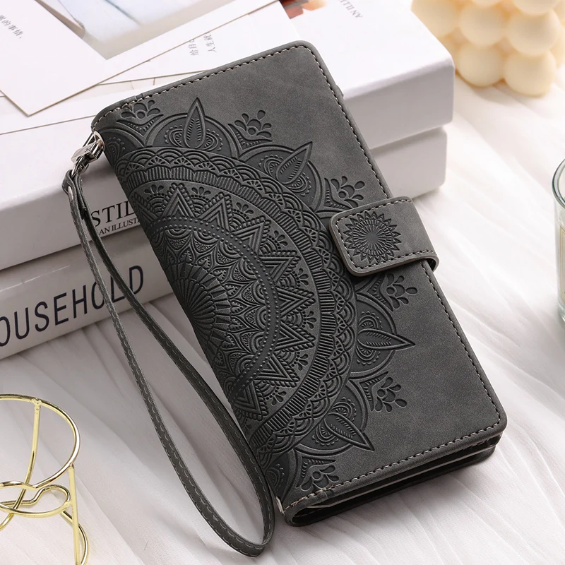 Full Screen Protection Deluxe Zipper Wallet Case with Foldable Kickstand for iPhone - Image 24