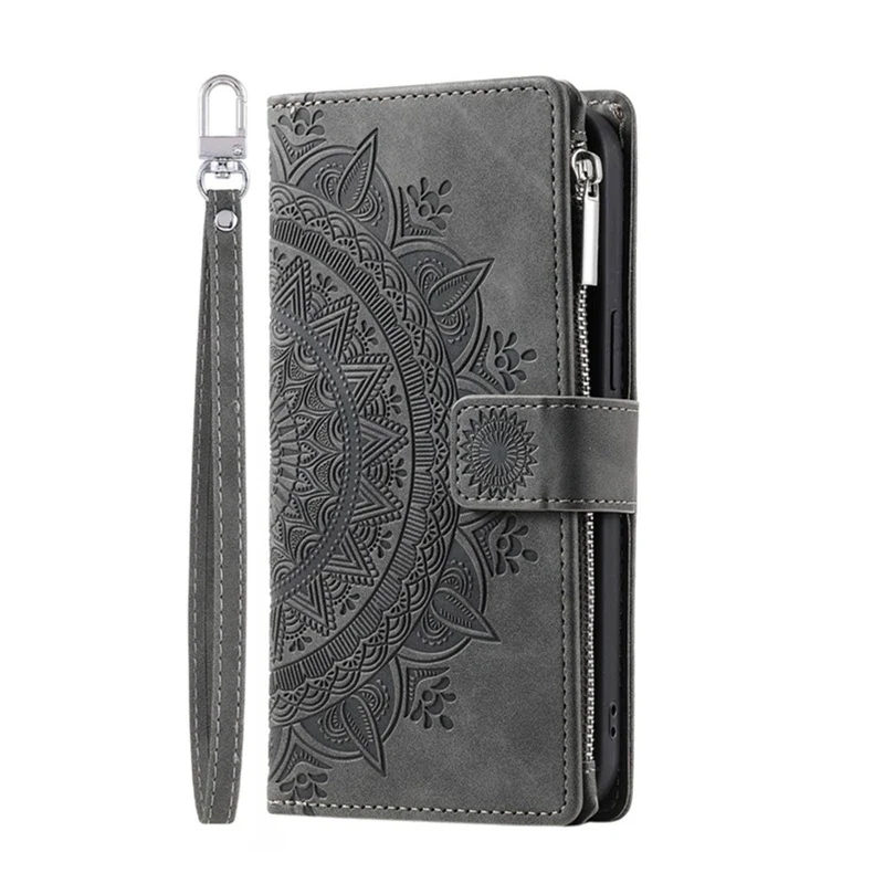 Full Screen Protection Deluxe Zipper Wallet Case with Foldable Kickstand for iPhone - Image 25