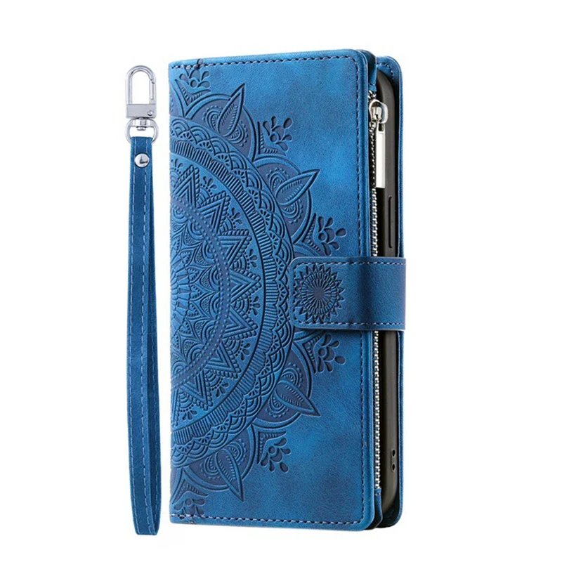 Full Screen Protection Deluxe Zipper Wallet Case with Foldable Kickstand for iPhone - Image 26