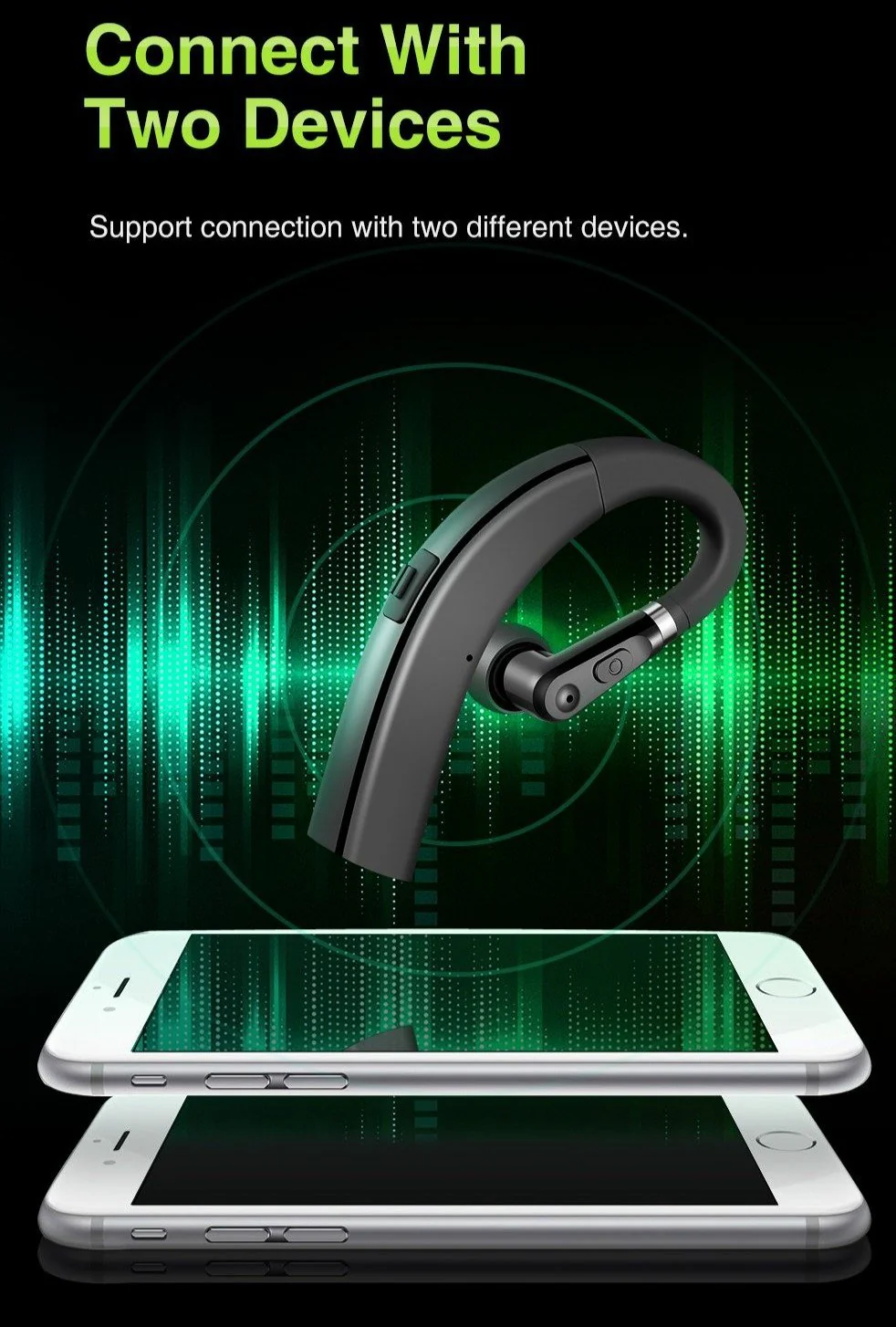 M11™ Bluetooth 5.0 HD Smart Ear Hook Headset - Image 9