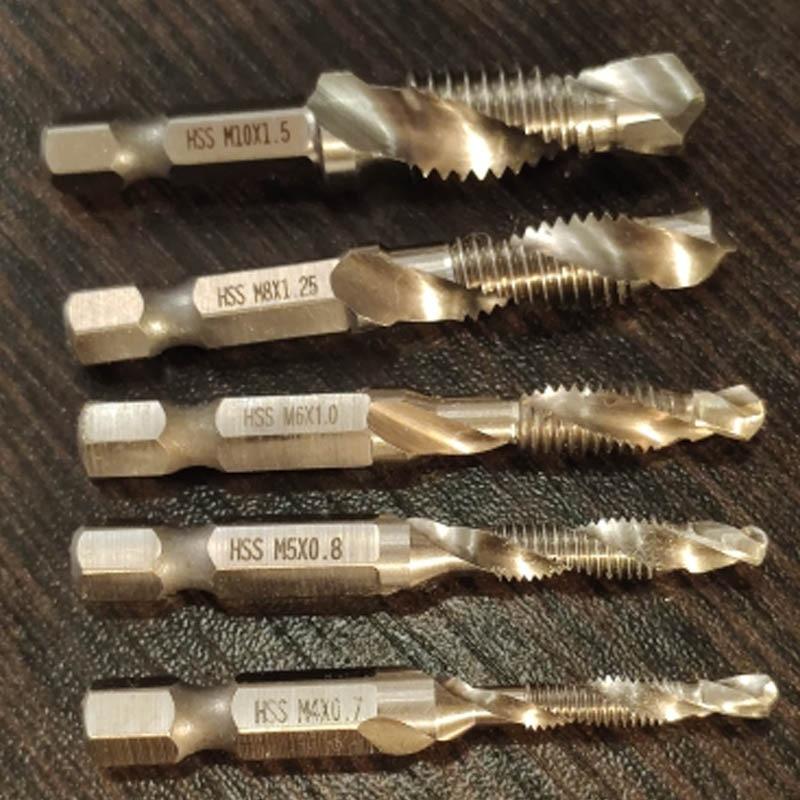 Thread Tap High-Speed Steel (HSS) Drill Bits Set (6pcs) - Image 12