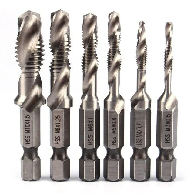 Thread Tap High-Speed Steel (HSS) Drill Bits Set (6pcs) - Image 4