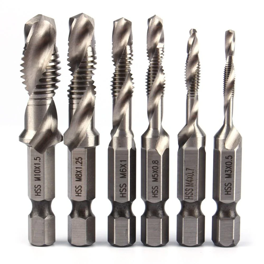 Thread Tap High-Speed Steel (HSS) Drill Bits Set (6pcs) - Image 5