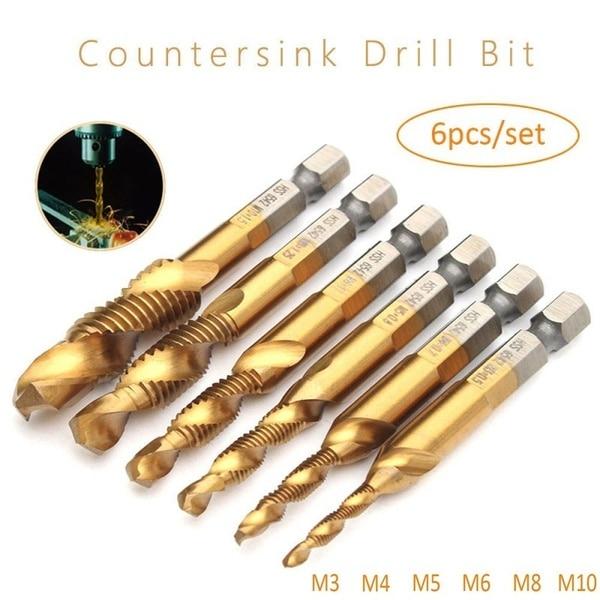 Thread Tap High-Speed Steel (HSS) Drill Bits Set (6pcs) - Image 6