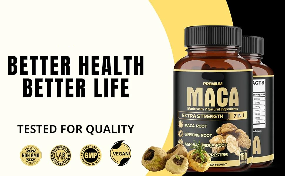 Extra Strength 7-in-1 Herbal Extracts Maca Root Blend for Male Vitality & Overall Wellness - Image 10