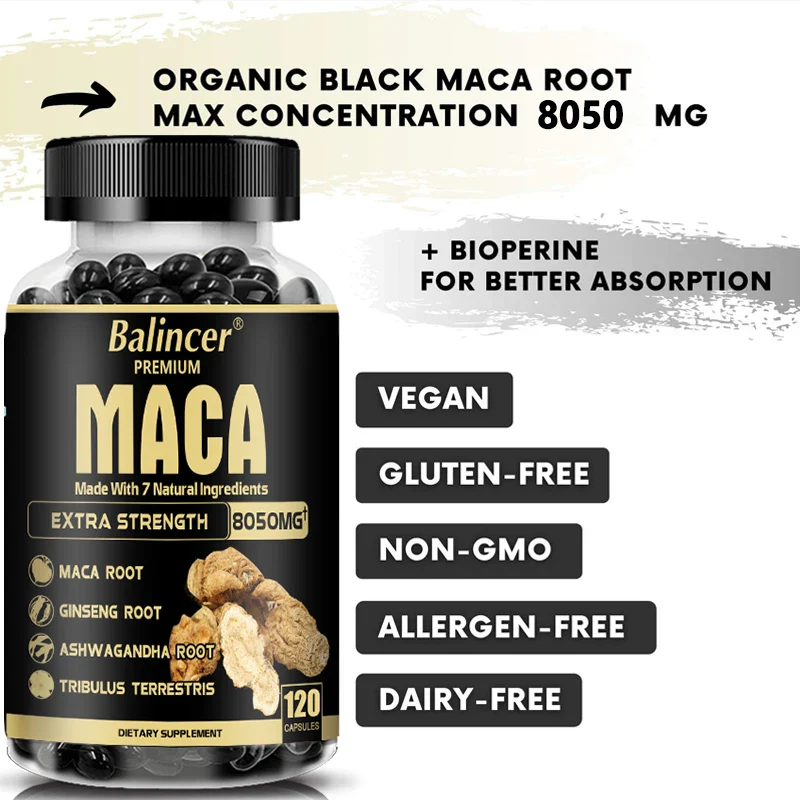 Extra Strength 7-in-1 Herbal Extracts Maca Root Blend for Male Vitality & Overall Wellness - Image 18