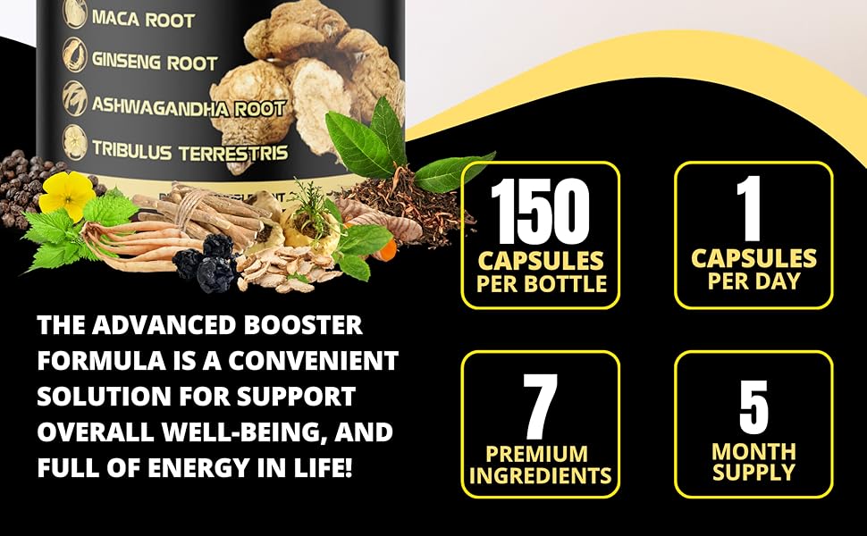 Extra Strength 7-in-1 Herbal Extracts Maca Root Blend for Male Vitality & Overall Wellness - Image 8